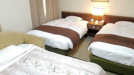 Non-smoking triple deluxe twin + extra bed 27 square meters