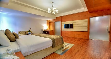 Suite-1 King Bed, Non-Smoking, Separate Living Room, Two 32 Inch Lcd Televisions, Mini Bar, Hairdrye
