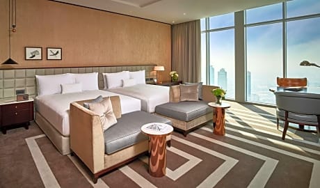 Premier Queen Room with Two Queen Beds and Skyline View
