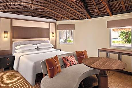 Family Room with Single Bunk Bed and One King Bed and Pool View