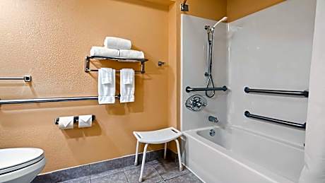 ACCESSIBLE - 1 KING,MOBILITY ACCESSIBLE,ROLL IN SHOWER,NSMK,FULL BREAKFAST