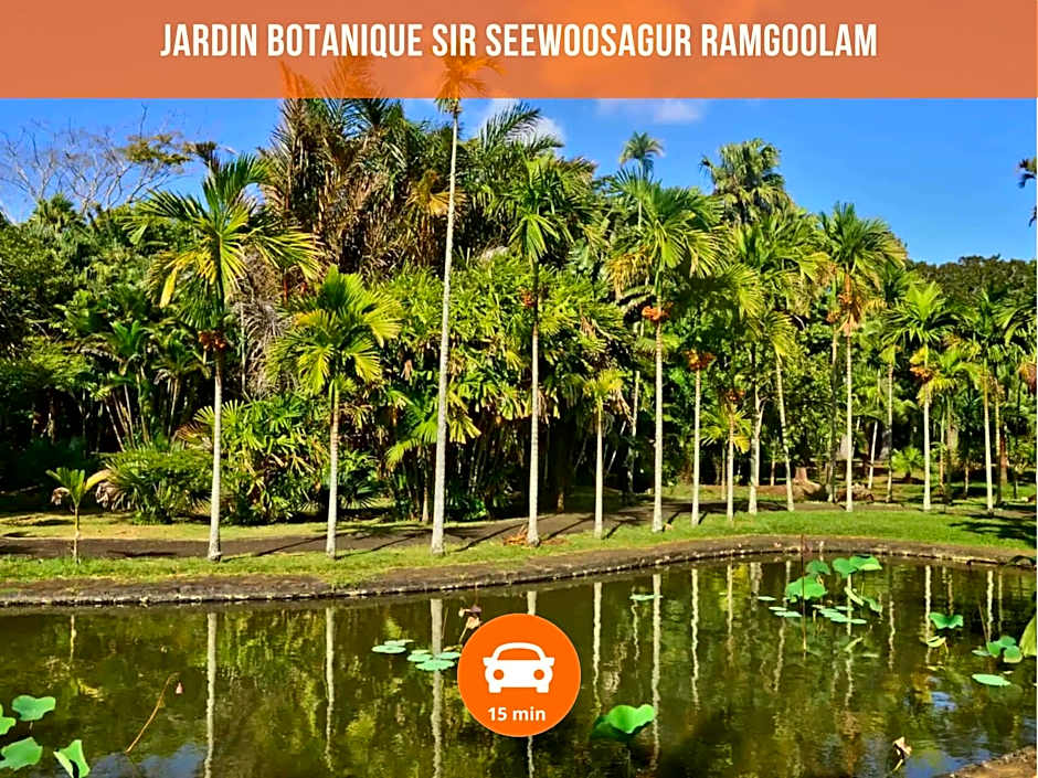 Villa Alizée - Boutique Hôtel Expérience - Idéal Couples & Pros - Piscine - Restaurant - Rooftop bar - Parking privé - 10min Port-Louis - Ambiance Tropical chic & authentique