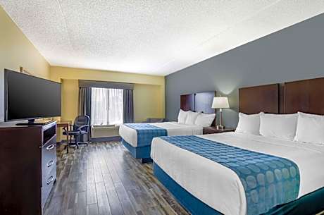 2 Queen Beds, Non-Smoking, Wireless High-Speed Internet Access, Microwave And Refrigerator, Pillowto