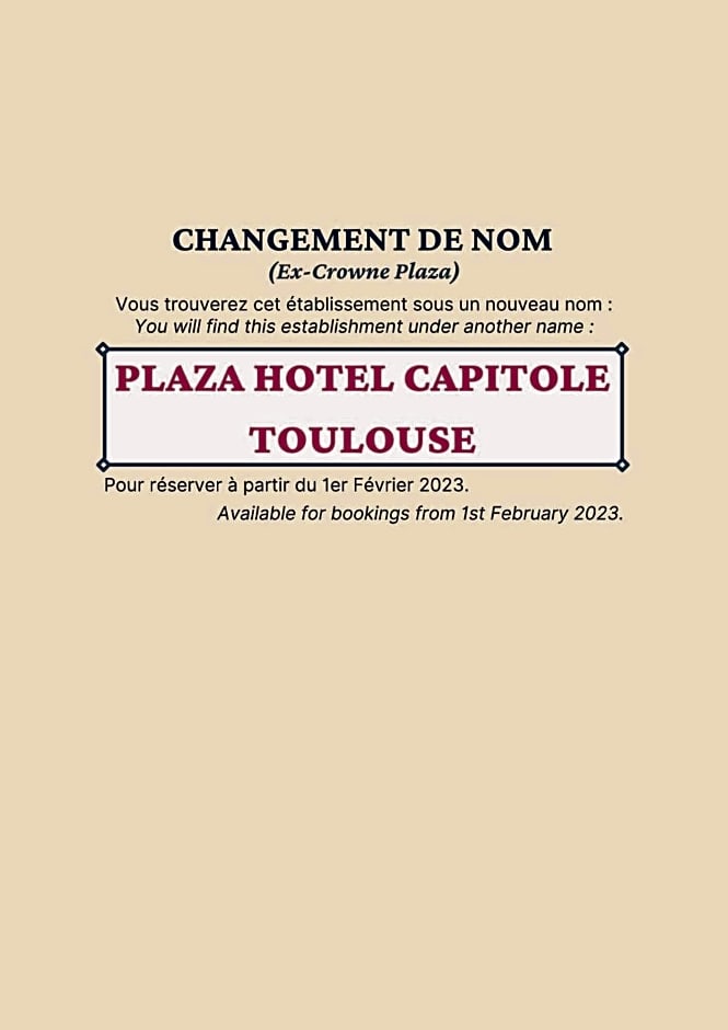 Plaza Hotel Capitole Toulouse