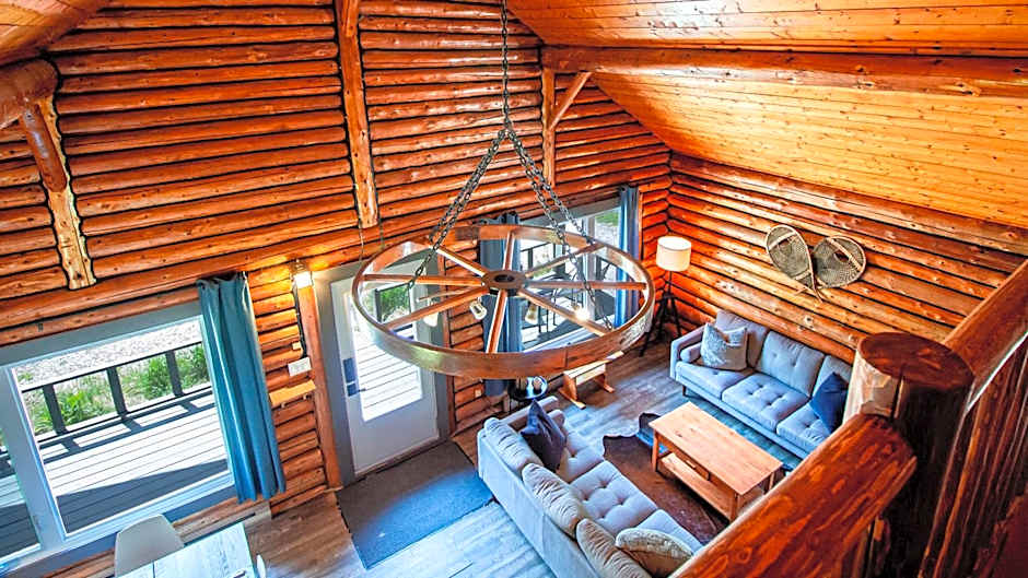 Les Chalets Tourisma - Chalet en bois rond avec spa - Chalet du 4e