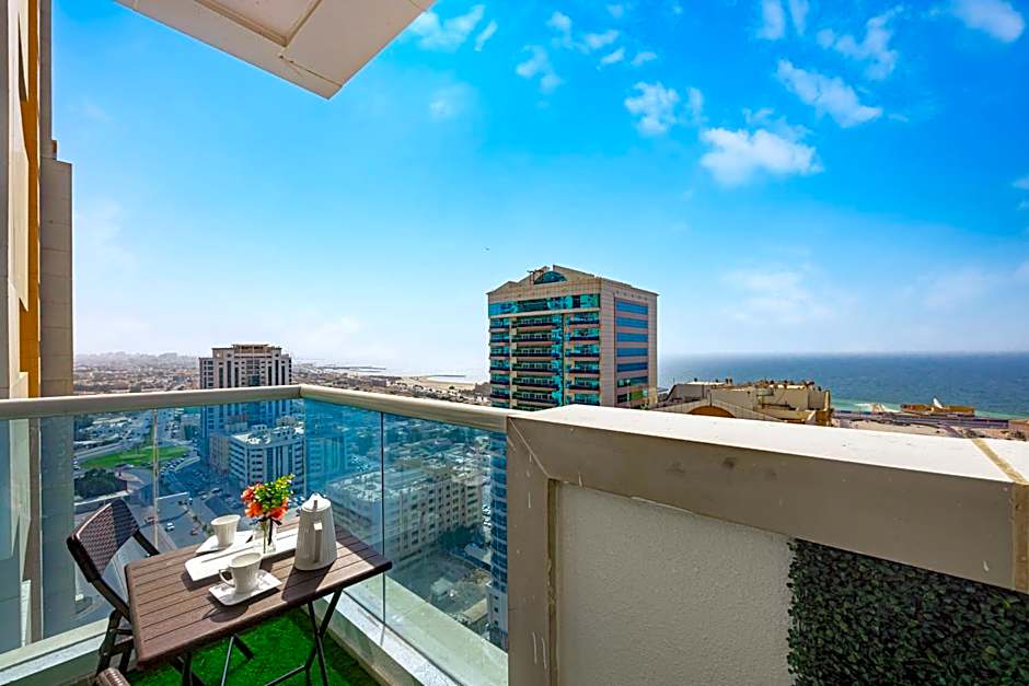 Sleek nordic style seaview condo