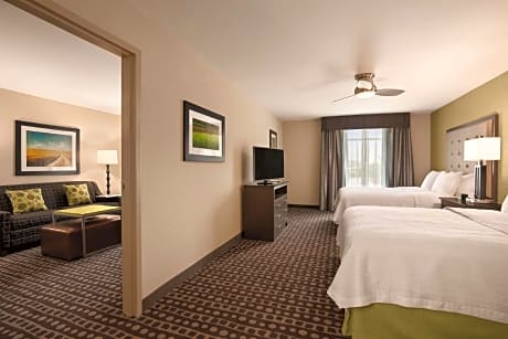 2 Queen Hearing Accessible Suite Non-Smoking