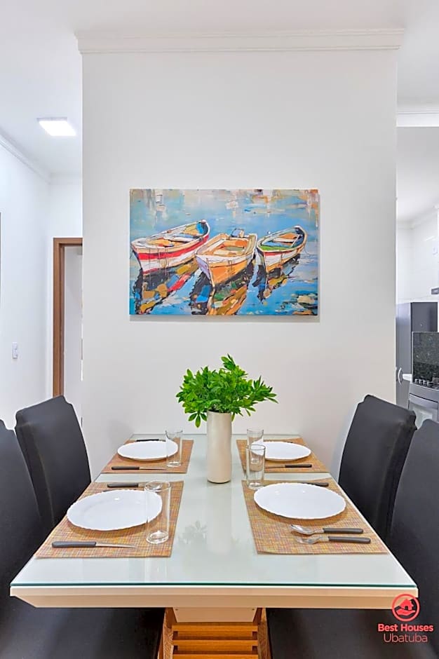 BH28: 1 Quadra d Praia, Ar, Churrasqueira, Piscina