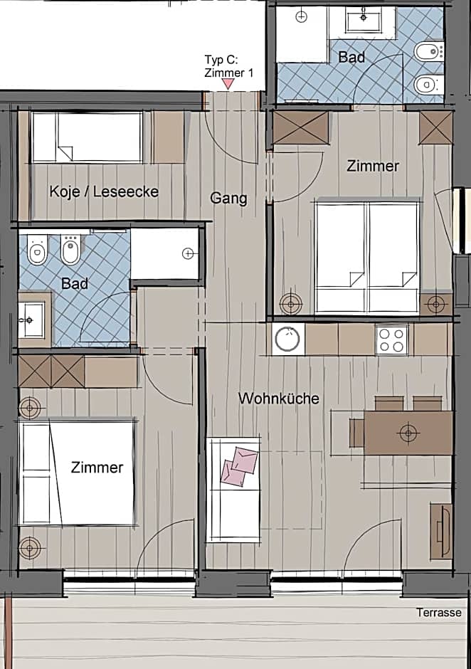 Photo 1 of 6 of 3 Bedroom Apartment