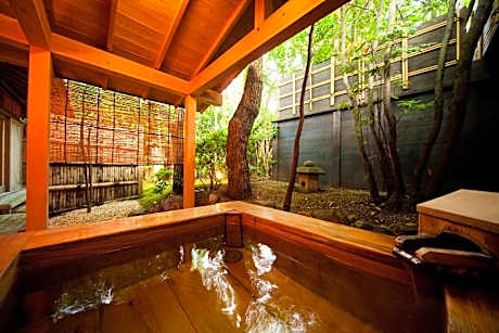 Japanese-Style Deluxe Room with Open-Air Bath with Garden View