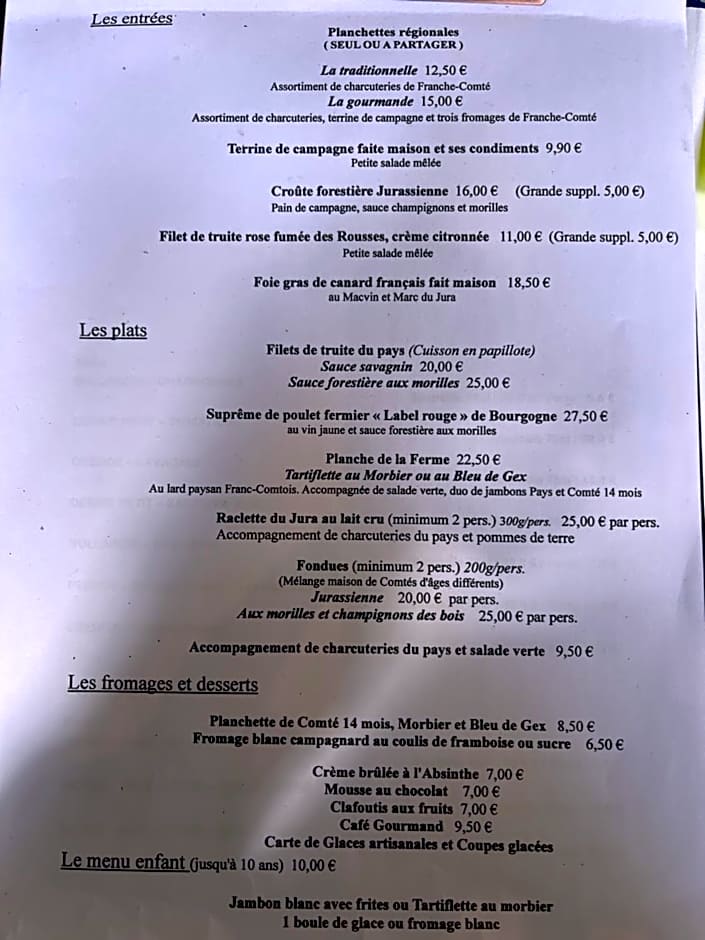 Hôtel Restaurant La Ferme