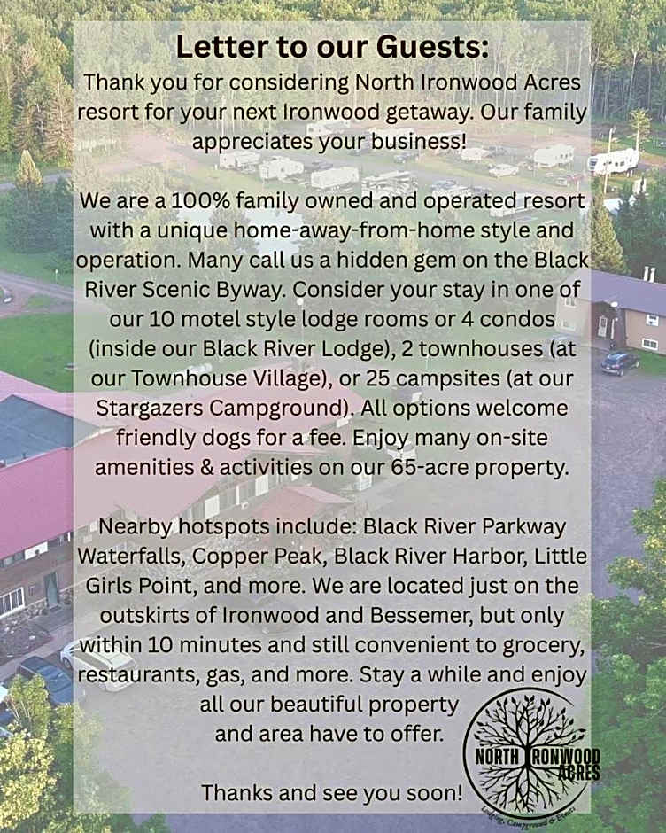 North Ironwood Acres - Black River Lodge