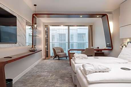 Standard Twin Room with Sofa and with side Sea view