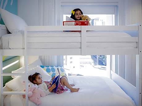 Family Room with One Double Bed and One Bunk Bed
