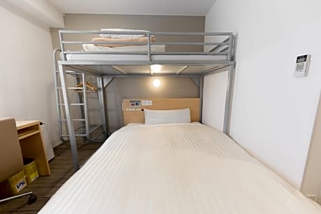 Room with Double Bed and Bunk Bed