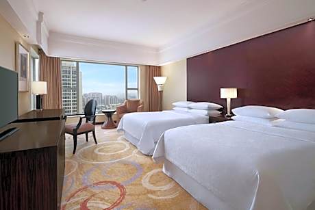 Executive Room, Club level, Guest room, 2 Double, City view