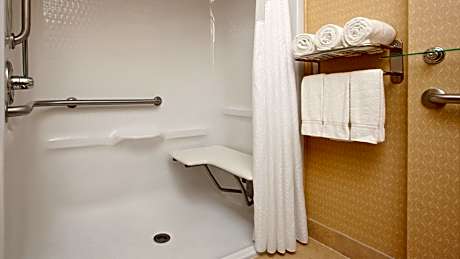 Standard Queen Room with Two Queen Beds and Mobility Accessible Roll-In Shower