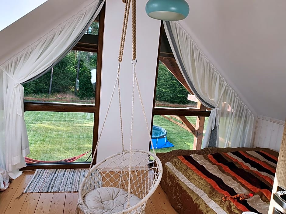 Domek z basenem nad jeziorem Gwiazdy, Ostoja Bukowo, Kaszuby