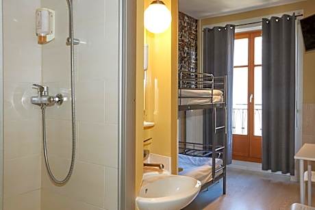 Bunk Bed Room with Shared Toilet