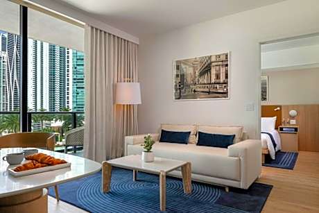 City view One Bedroom Suite with Two Beds