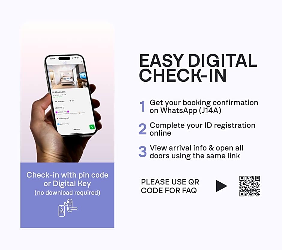 J14A I Rooms & Apartments AUTOMATED SELF CHECK-IN