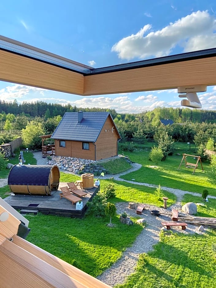 Dolina Bella - ogrzewany domek z balią, sauną i kominkiem w sercu Kaszub