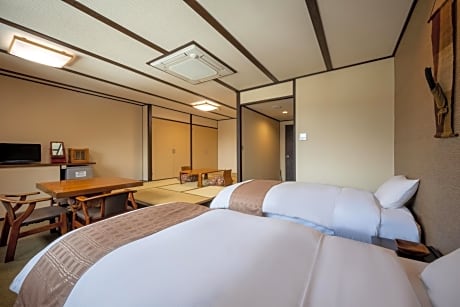 Room with Tatami Area and Shared Bathroom