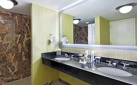 Double Room with Two Double Beds and Roll-in Shower - Mobility Access