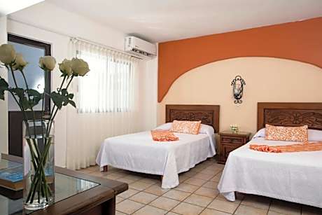 Double Room with Two Double Beds and Ocean View