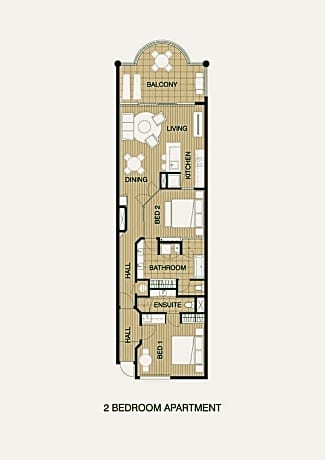 Deluxe Two Bedroom Beachfront Penthouse