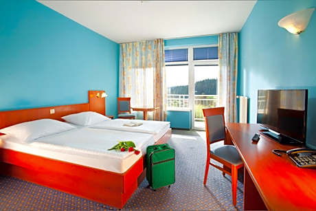 Comfort Double Room with Balcony and Pool View