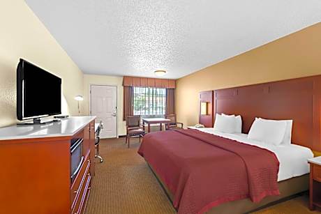 1 King Bed Non-Smoking Pet Friendly Room Microwave And Refrigerator Continental Breakfast