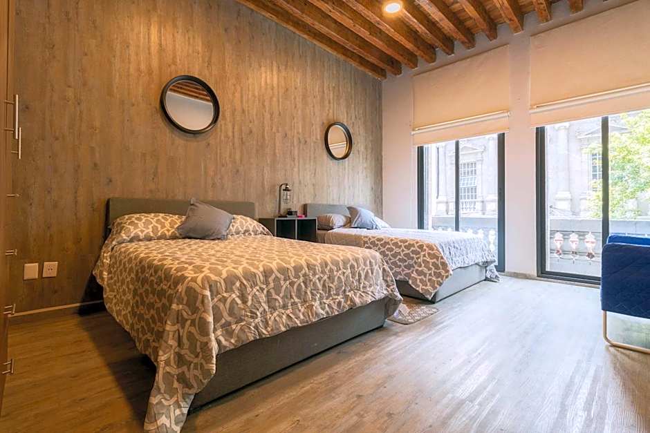 105 Centrico Zocalo apt 2Bdrm 2bath AC Rooftop