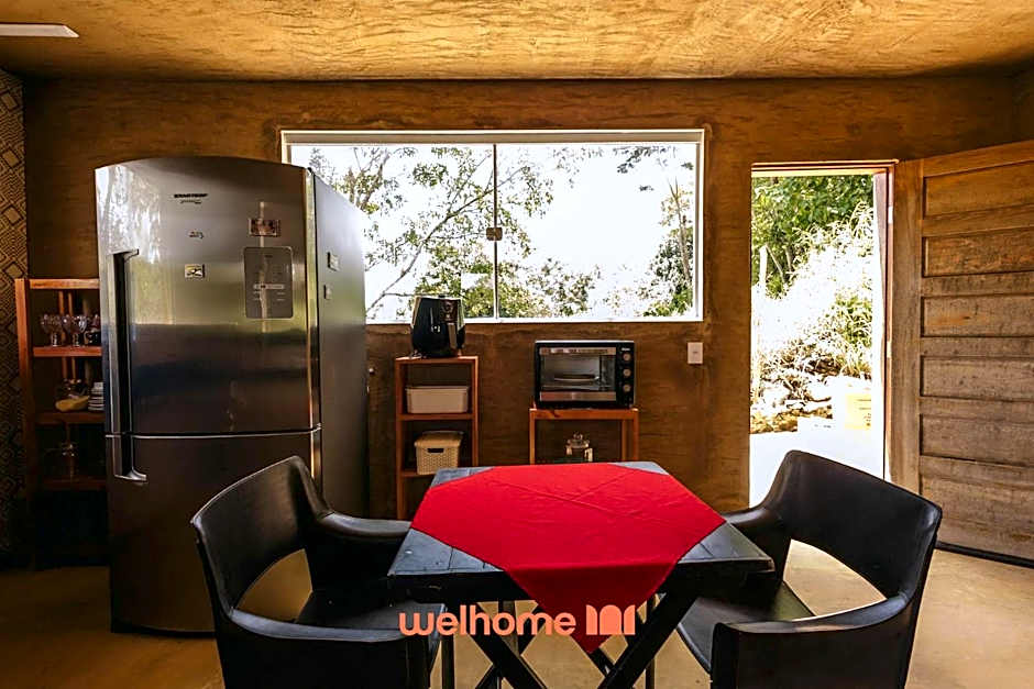 Casa na pedra em Serra Negra vista para montanha