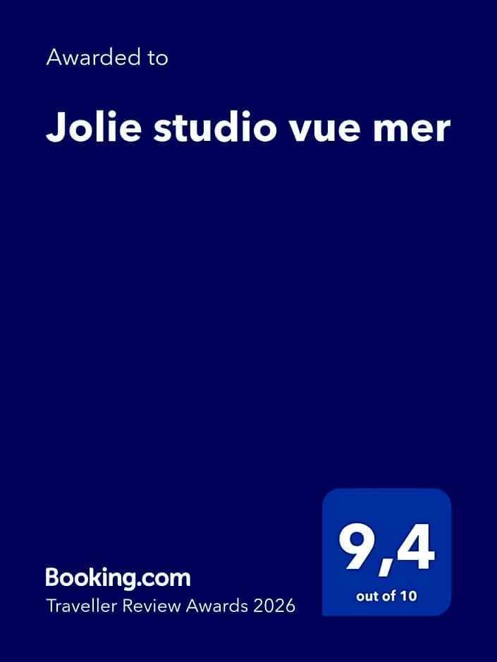Jolie studio vue mer