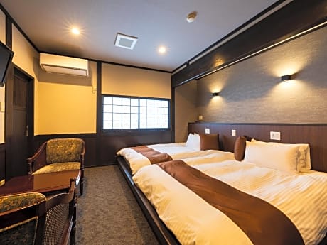 Mokuren 2nd Floor Japanese-Western Style Room with 2 Semi-Double Beds and 8 and 8 Tatami