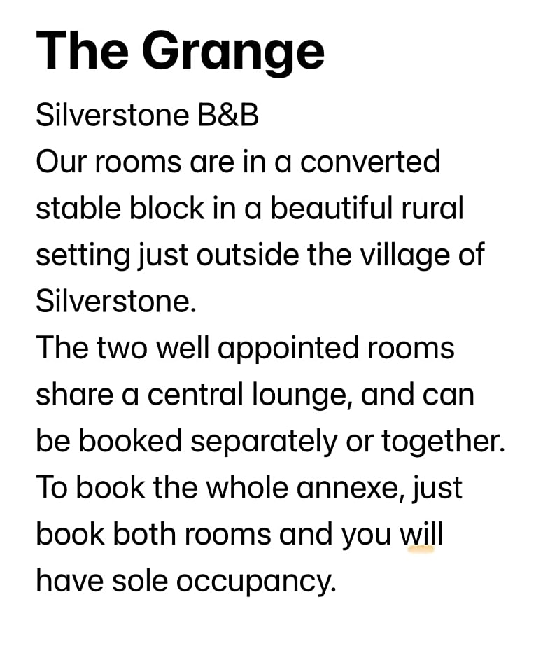 The Grange Silverstone