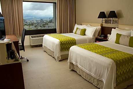Double Room with Two Double Beds and View - Non-Smoking