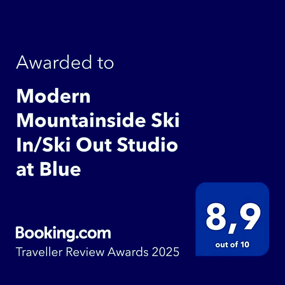 Modern Mountainside Ski In/Ski Out Studio at Blue