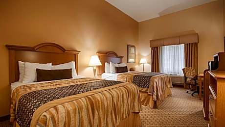 2 QUEEN BEDS,COMMASSISTANCE,NSMK,FULL BREAKFAST