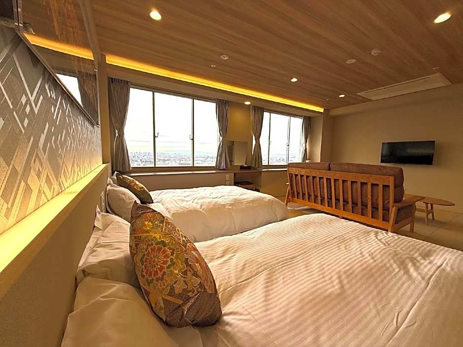 Hotel Seiryu Japanese Spa inn with spectacular view in Osaka