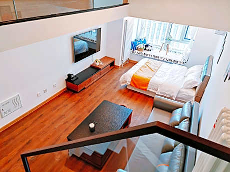 Dalian Venice Water City Ocean View Loft Duplex Ocean View Room for 5 People