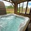 luxury pod with hot tub
