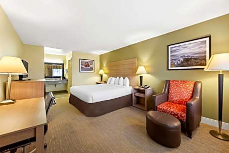 1 King Bed Smoking Room Microwave Fridge Wi-Fi Full Breakfast