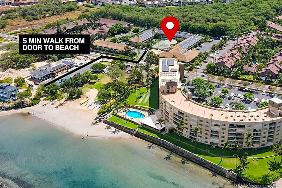 Updated Kihei Studio, Steps to Beach with Pool, Hot Tub & Parking