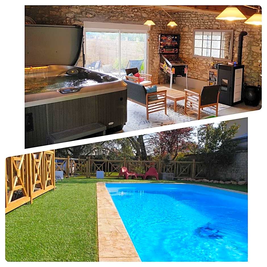 Le Grand Cèdre Spa et sauna intérieur piscine