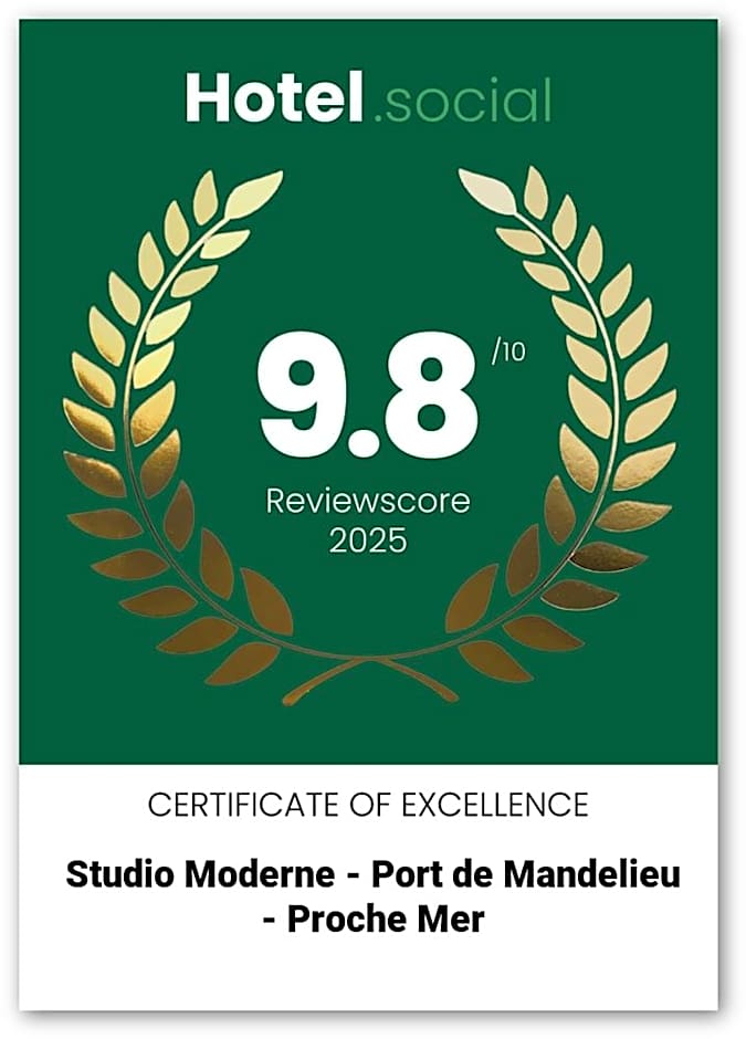 Studio moderne - Port de Mandelieu - Proche Mer