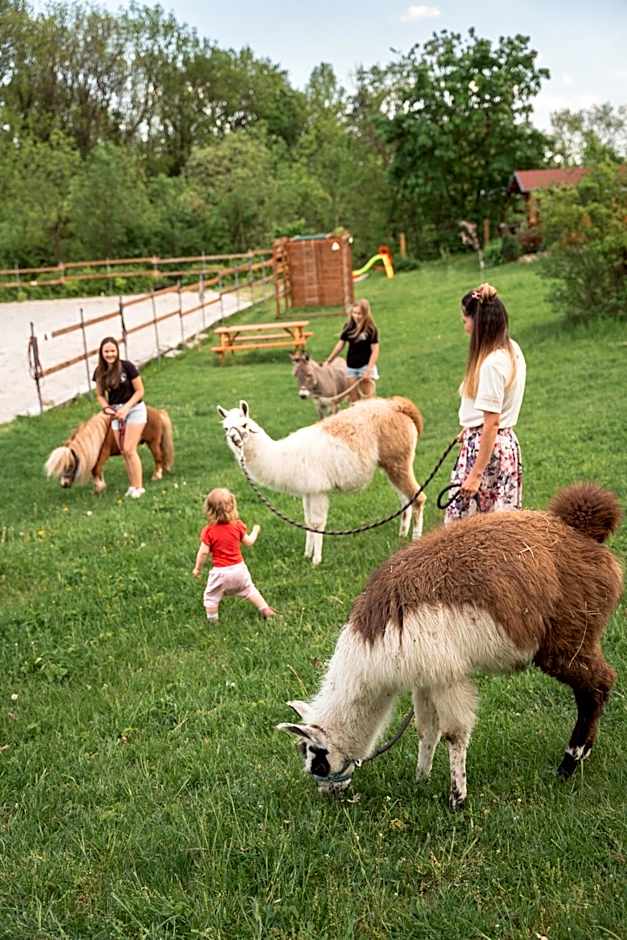Cozy wood hut on the farm