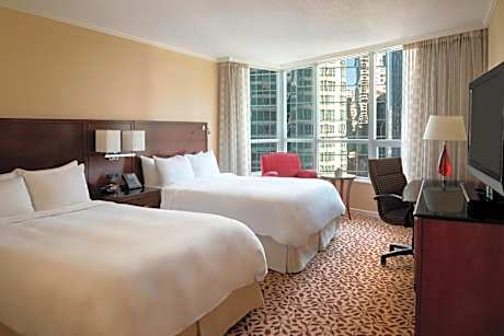 Double Room with Two Double Beds and City View