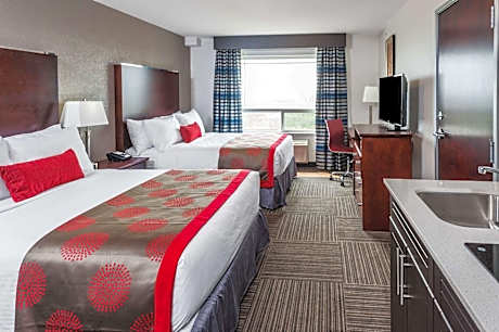 2 Queen Beds Non-Smoking Roomwith Free Hot Breakfast Free